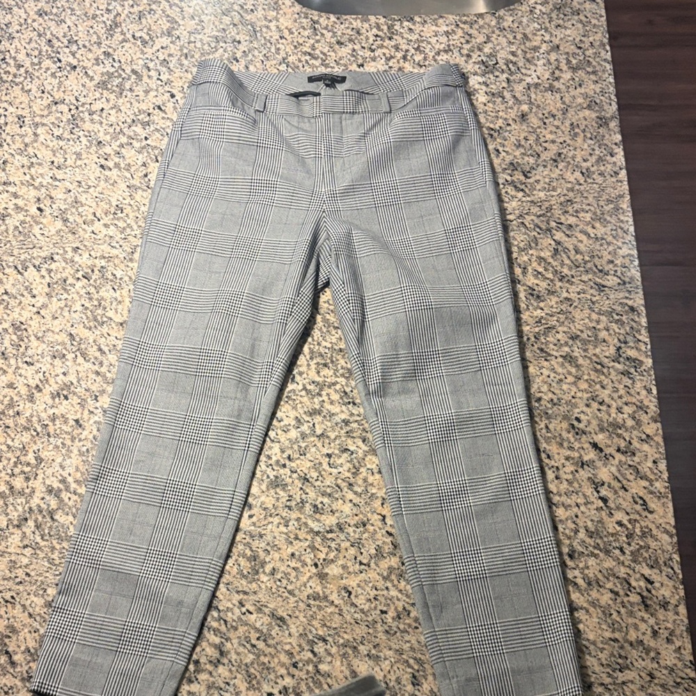 Banana Republic Gray Plaid Women's Pantsuit